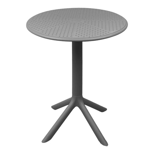 Merkon perforated table anthracite PP D60x75cm