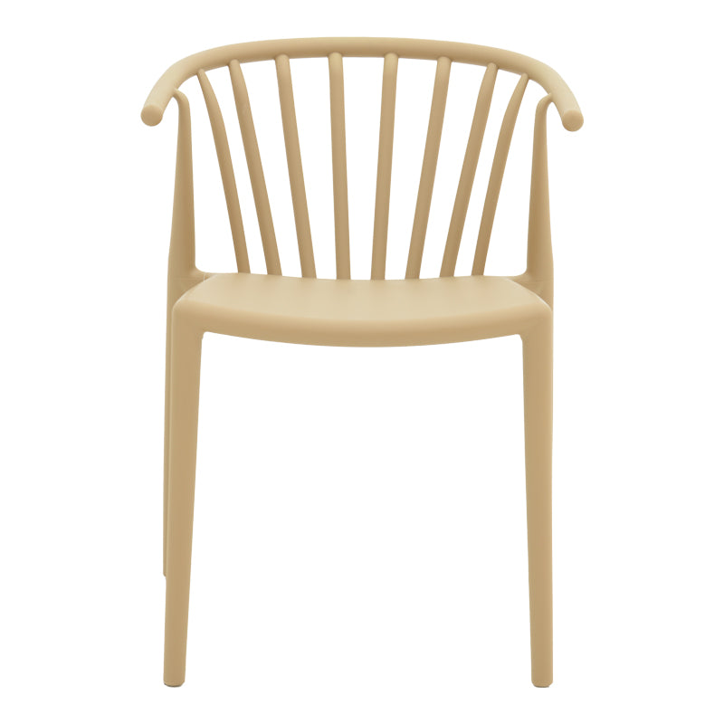 Zelma pakoworld pp armchair in light cappucino color 55x53x73cm