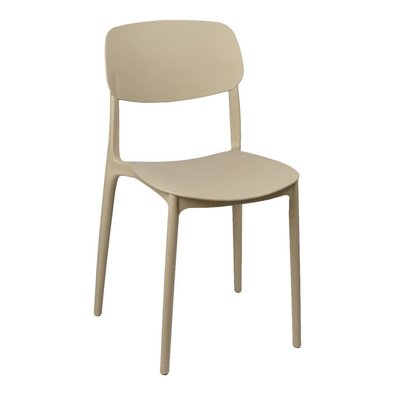 Stackable Berdian pp chair in cappuccino color 38x49x79cm