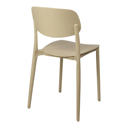 Stackable Berdian pp chair in cappuccino color 38x49x79cm