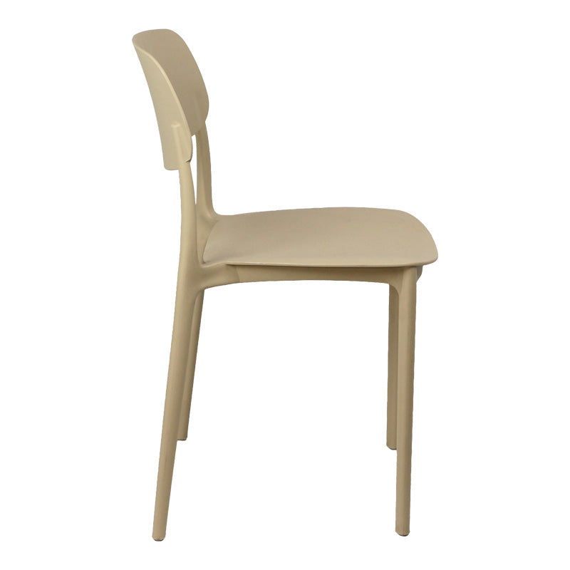 Stackable Berdian pp chair in cappuccino color 38x49x79cm