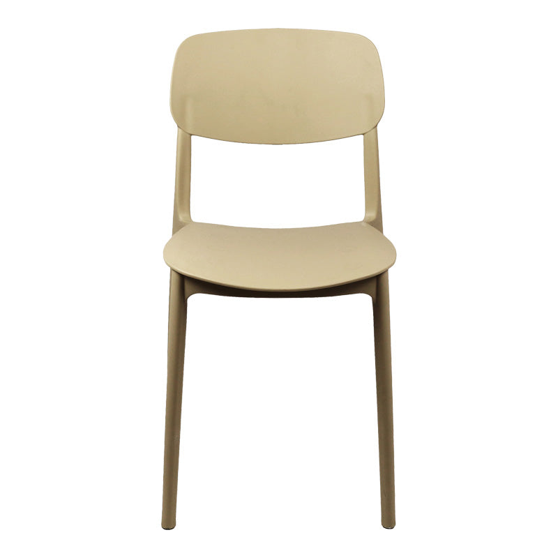 Stackable Berdian pp chair in cappuccino color 38x49x79cm