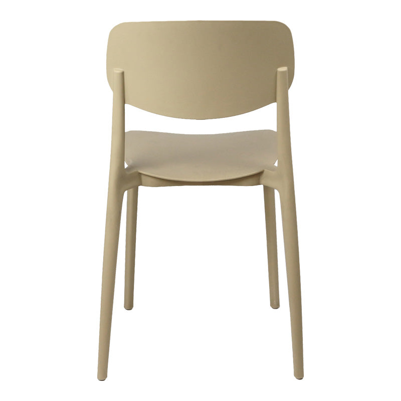 Stackable Berdian pp chair in cappuccino color 38x49x79cm