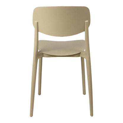 Stackable Berdian pp chair in cappuccino color 38x49x79cm