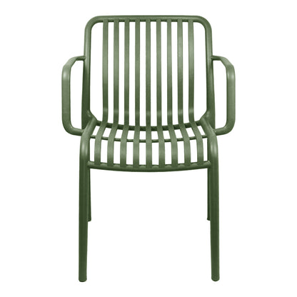 Armchair Zoi pp in dark green shade 54x57.5x79cm