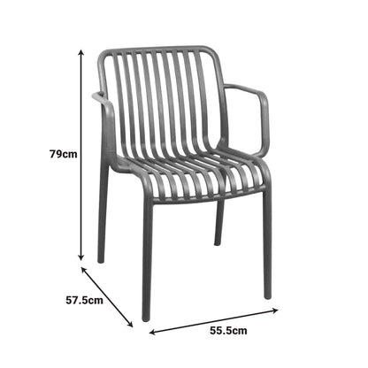 Armchair Zoi pp in dark green shade 54x57.5x79cm