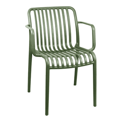 Armchair Zoi pp in dark green shade 54x57.5x79cm