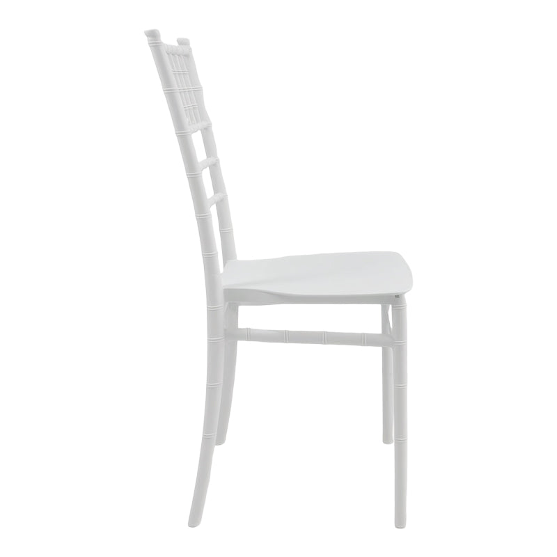 Tiffany Ι pp chair in white shade 38.5x46.5x87cm