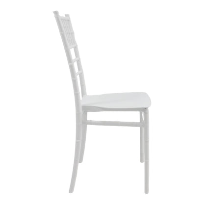 Tiffany Ι pp chair in white shade 38.5x46.5x87cm