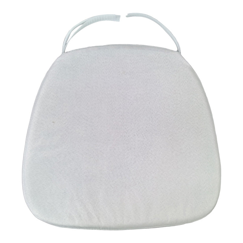 Tiffany I waterprouf cushion fabric in white shade 39.5x38x2.5cm