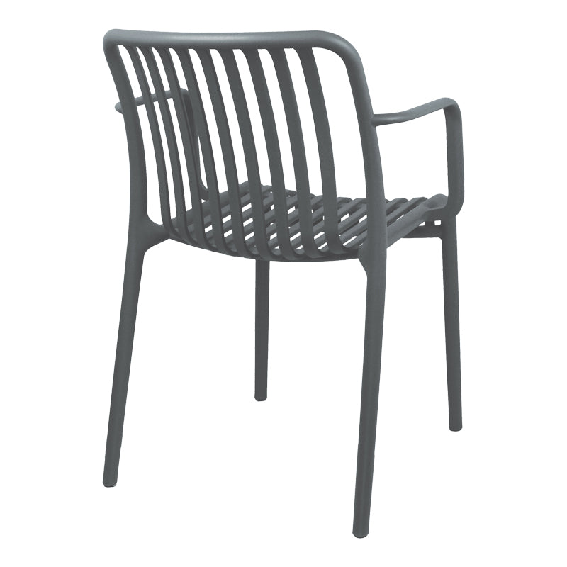 Armchair Zoi pp in anthracite 54x57.5x79cm