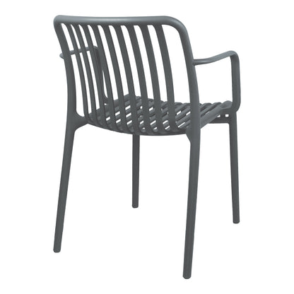 Armchair Zoi pp in anthracite 54x57.5x79cm