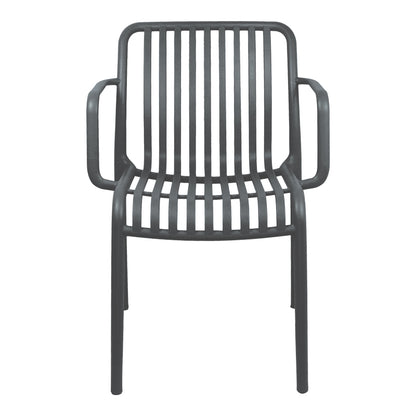 Armchair Zoi pp in anthracite 54x57.5x79cm