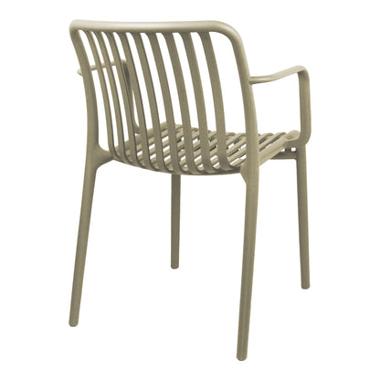 Armchair Zoi pp in cappuccino 54x57.5x79cm