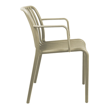Armchair Zoi pp in cappuccino 54x57.5x79cm