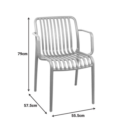 Armchair Zoi pp in cappuccino 54x57.5x79cm