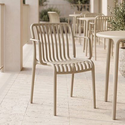 Armchair Zoi pp in cappuccino 54x57.5x79cm