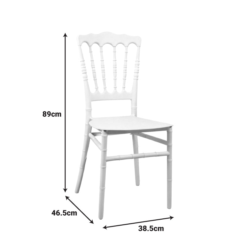 Napoleon chair pp white 38.5x46.5x89cm