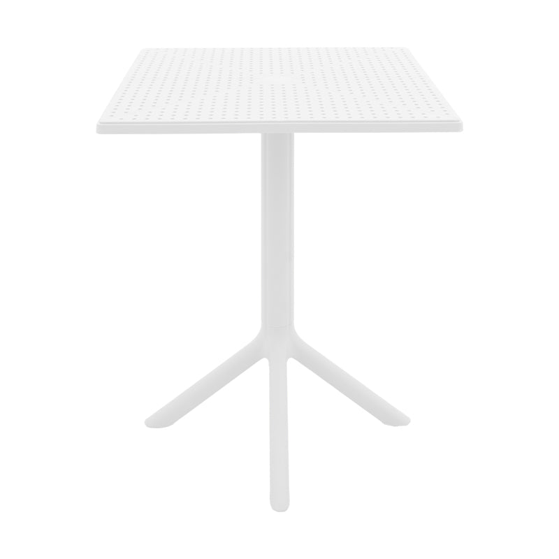 Groovy table pp perforated white 60x60x76cm