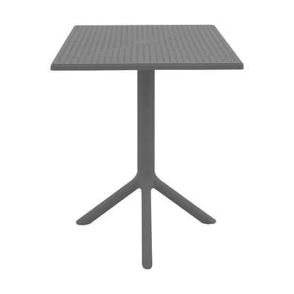 Groovy table pp perforated anthraicte 60x60x76cm