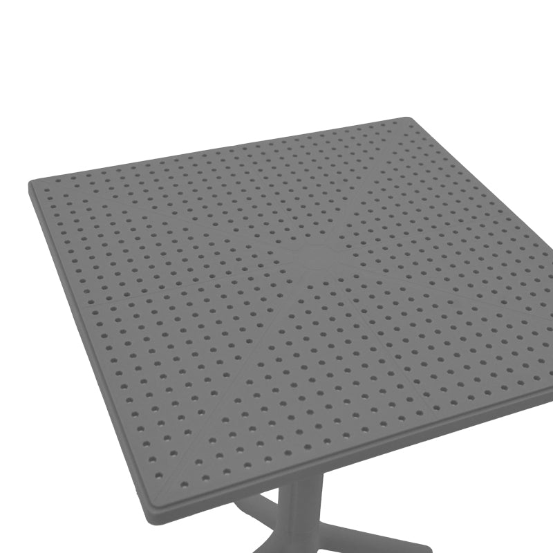 Groovy table pp perforated anthraicte 60x60x76cm