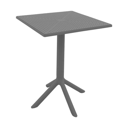 Groovy table pp perforated anthraicte 60x60x76cm