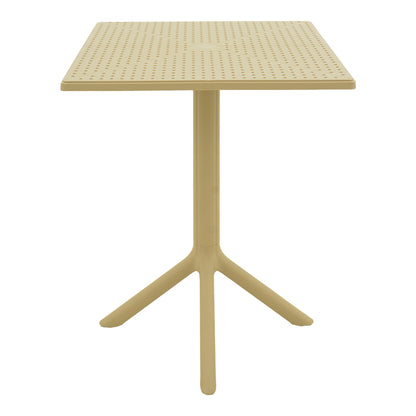 Groovy table pp perforated cappuccino 60x60x76cm