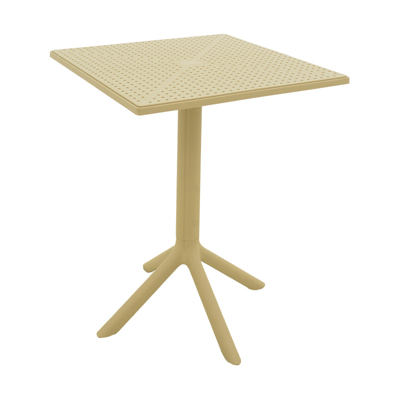 Groovy table pp perforated cappuccino 60x60x76cm