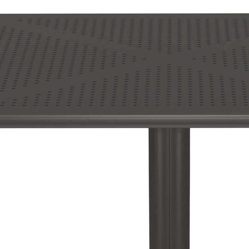 Groovy  perforated pp table anthracite 80x80x74cm