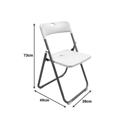 Folding chair Edison white 38x49x73cm