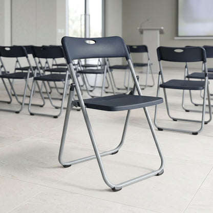 Folding chair Edison black 38x49x73cm