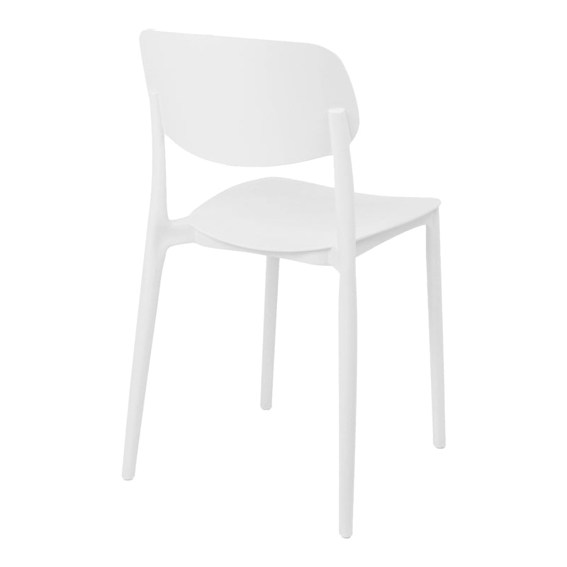 Stackable Berdian pp chair in white color 38x49x79cm