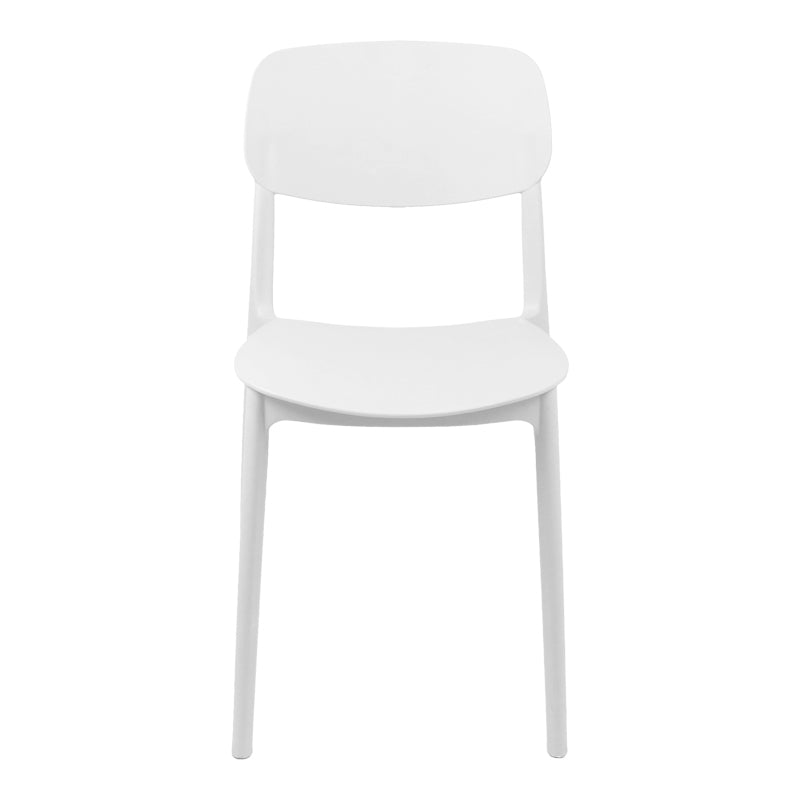 Stackable Berdian pp chair in white color 38x49x79cm