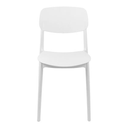 Stackable Berdian pp chair in white color 38x49x79cm