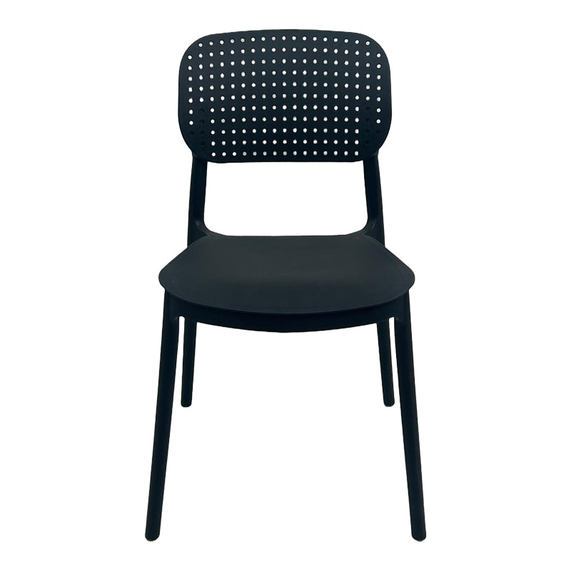 Stackable Regande pp chair black 42x49.5x82cm