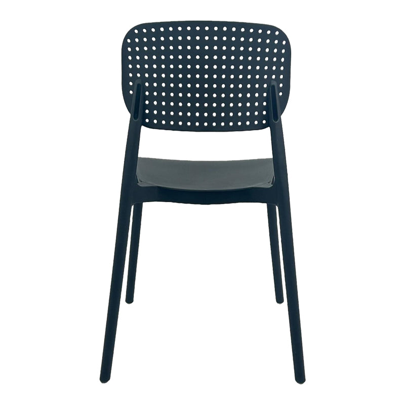 Stackable Regande pp chair black 42x49.5x82cm