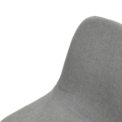 Chair Bella pakoworld light grey fabric-black metal leg 43x52x88cm