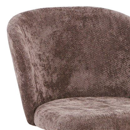 Chair Karg pakoworld anthracite fabric-leg black metal 57x62x80cm