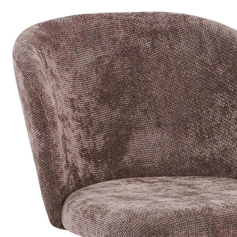Chair Karg pakoworld anthracite fabric-leg black metal 57x62x80cm