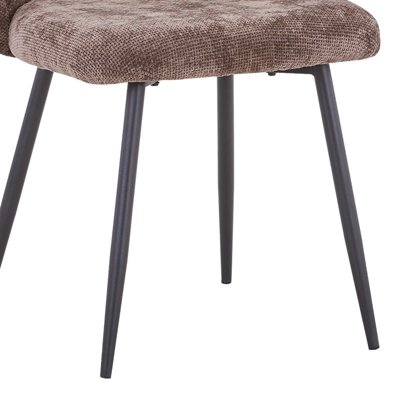Chair Karg pakoworld anthracite fabric-leg black metal 57x62x80cm