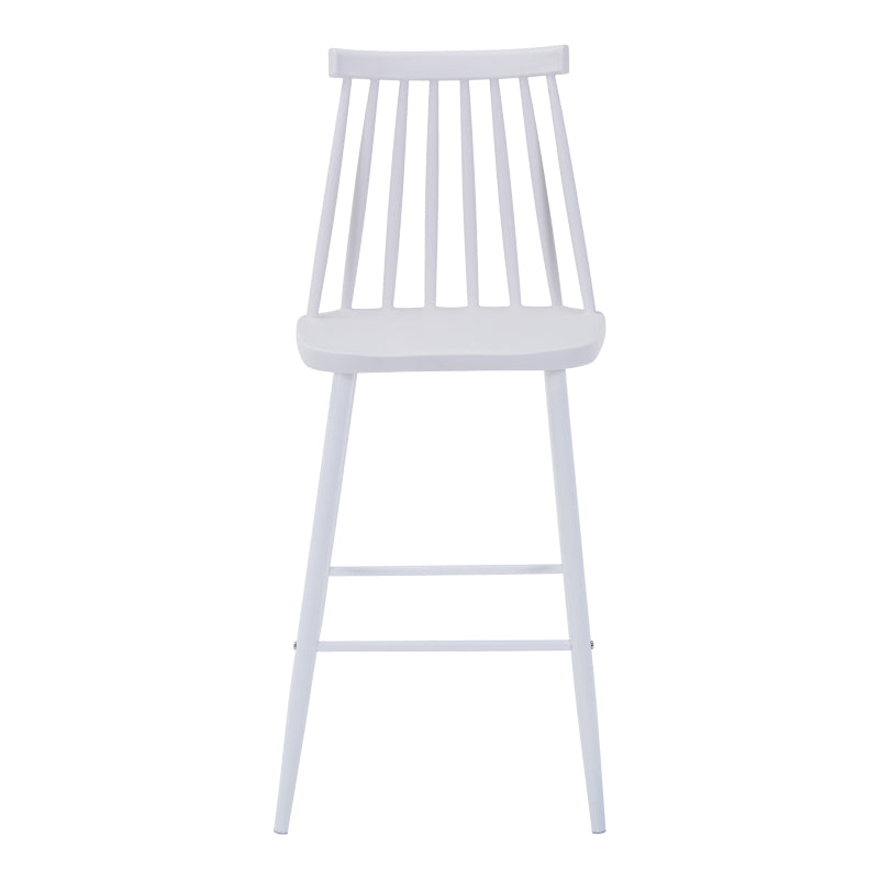 Bar stool Aurora I pakoworld pp in white shade - white metal leg 42x47x99cm