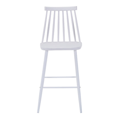 Bar stool Aurora I pakoworld pp in white shade - white metal leg 42x47x99cm