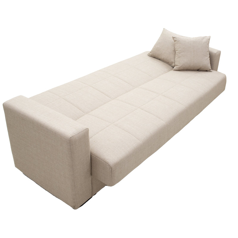 Vox pakoworld three-seater sofa-bed with storage cream fabric 214x82x83cm