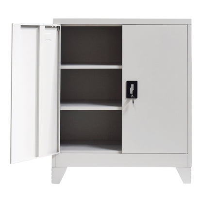 Armon pakoworld metal cabinet in light gray shade 90x45x100cm