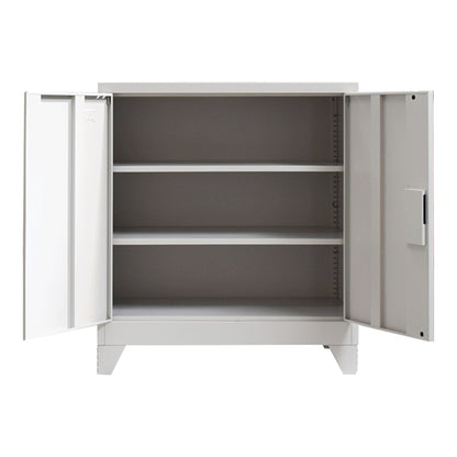 Armon pakoworld metal cabinet in light gray shade 90x45x100cm