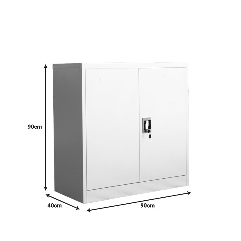 Armon I pakoworld metal cabinet in light gray color 90x40x90cm