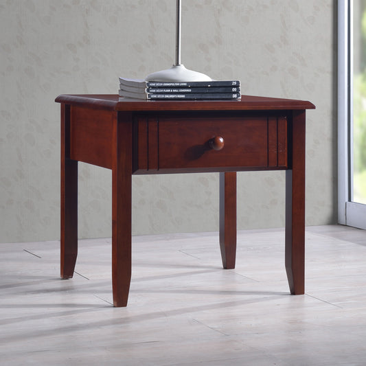 Juliene nightstand with drawer walnut rubberwood 50x44x46cm