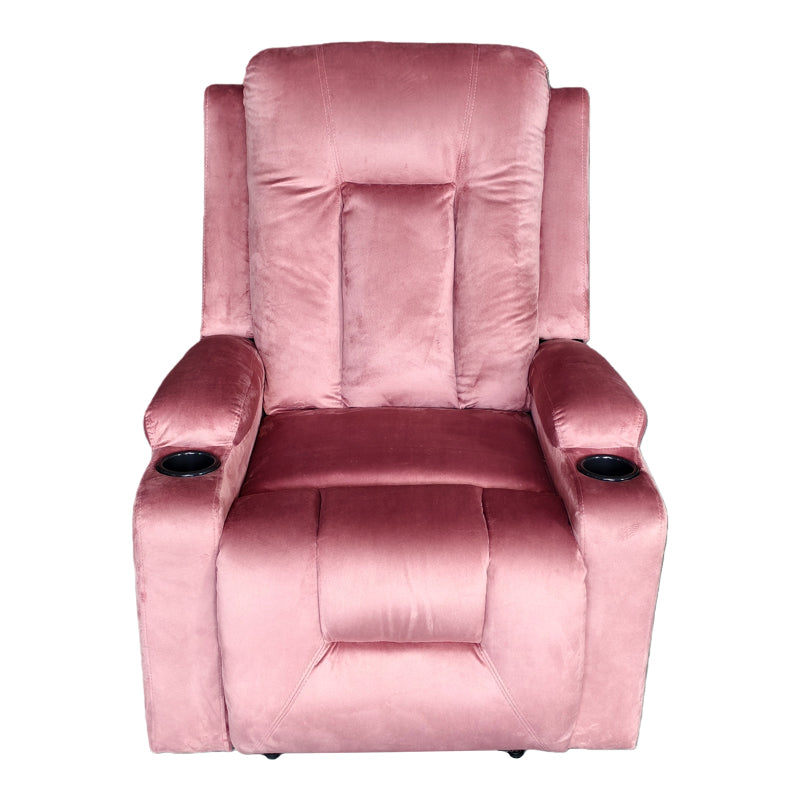 Relax armchair Gessel pakoworld velvet in dusty rose 80x90x98cm
