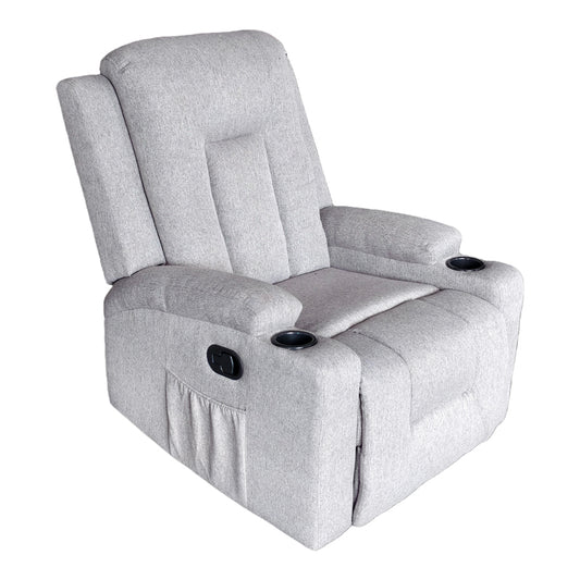 Relax armchair Gessel fabric in grey-beige 80x90x98cm