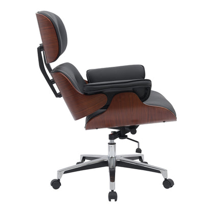 Manager office chair Kobane pakoworld black pu-chrome base 84x75x113.5cm